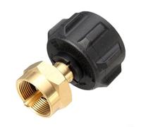 Lapiglo Adaptateur de recharge de gaz en laiton pour bouteille de propane de 0,5 kg, compatible avec réservoir de 9 à 22,7 kg pour barbecue, barbecue, réchaud de camping, lanterne chauffante