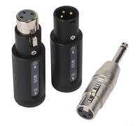 Lapiglo Adaptateur XLR sans fil haute résolution 24 bits 192 kHz, 50 m de long pour amplificateur de micro pour microphones dynamiques, type 300 mAh, émetteur-récepteur de charge, système de
