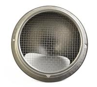 Lapiglo Aérateur mural rond en acier inoxydable avec grille et joint d'étanchéité pour sèche-linge