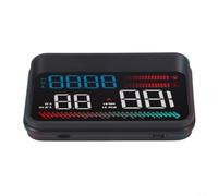 Lapiglo Affichage tête haute HUD de voiture, interface OBD vitesse RPM pour données de carburant, bouton d'alimentation, écran bloquant la lumière