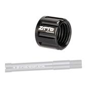 Lapiglo Alliage d'aluminium pour écrou d'essieu traversant de vélo M15, pour moyeux de 12/15 mm, capuchon d'arbre à filetage P1.0 P1.5 P1.75, noir pour pièce de rechange de vélo