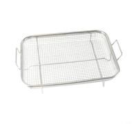 Lapiglo Bac à huile de vidange pour barbecue en acier inoxydable 201 pour grand panier à rôtir en métal, plateau d'égouttement carré pour la maison et le camping, 32,5 x 24,5 x 5,5 cm
