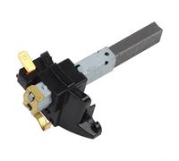 Lapiglo Balai de charbon de rechange pour moteur électrique de 30 mm, ensemble complet avec support, couvercle arrière à ressort, divers aspirateurs, gris