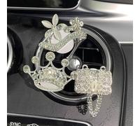 Lapiglo Bling Lot de 2 clips pour grille d'aération de voiture avec strass et tampons parfumés