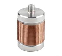 Lapiglo Bobine à induction M10 JPC-7 Antenne à ondes courtes 150 W Finition argent et cuivre Taille 6,5 x 4 cm