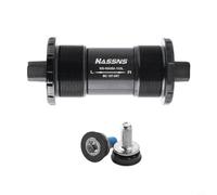 Lapiglo Boîtier de pédalier en alliage pour vélo - 73 mm - Roulement scellé à 5 voies - Tige en acier haute dureté - Coque noire (103 mm)