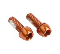 Lapiglo Boulons de fixation pour pédalier de vélo M6 x 18 mm, vis en acier avec revêtement PVD avec joint d'étanchéité pour vélo, matériel de couleur vive