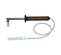 Lapiglo Brosse de nettoyage à vapeur expresso avec manche en bois massif, poils en nylon résistants à la chaleur et tuyau d'aération en silicone pour machine à café