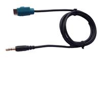 Lapiglo Câble adaptateur d'entrée auxiliaire 3,5 mm pour Alpine KCE-236B, convertit l'interface active complète en entrée auxiliaire pour CDA-9884 pour unités principales CDA-9870 CDE-9871 IVA-D105