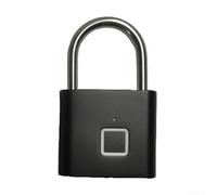 Lapiglo Cadenas biométrique intelligent à empreintes digitales IP54 USB-C rechargeable pour 30 utilisateurs en alliage de zinc pour salle de sport, bagages, boîte à outils, armoire, maison (30 noirs)