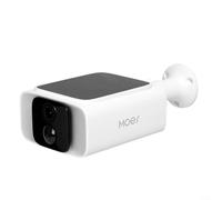 Lapiglo Caméra de sécurité solaire 13 MP 4G LTE WiFi compatible AI détection humaine IP65 étanche moniteur extérieur 7800 mAh pour batterie conversation bidirectionnelle Blanc