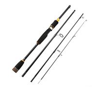 Lapiglo Canne à pêche en fibre de carbone - 4 sections - Portable - Avec poignée en EVA - Puissance ML - 1,8 m - 2,1 m - Pour basse Snakehead (B)