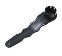 Lapiglo Clé à valve en spirale en nylon à 8 trous pour planche à pagaie gonflable pour kayak, entretien ergonomique de la valve d'air (noir)