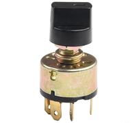 Lapiglo Commutateur de climatiseur de voiture en métal doré, 4 positions 3 voies pour sélecteur de vitesse de ventilateur automatique, bouton de commande CVC 10 A 24 V CC/6 A 120 VAC