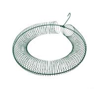 Lapiglo Couronne de fleurs à suspendre de jardin en acier 30,5 x 40,6 cm, grande capacité, bobine de cacahuètes rouillée, attirant les oiseaux sauvages, vert pour noir (vert)