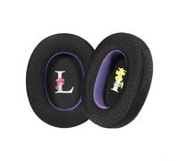 Lapiglo Coussinets d'oreille respirants en mousse à mémoire de forme WH-1000XM6, pour coussinets doux infusés de gel pour coussins de rechange avec boucle sécurisée, cache-oreilles confortables noirs