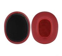 Lapiglo Coussinets en similicuir doux pour casque Skullcandy Crusher 3.0 sans fil, pour oreillettes de rechange, confortables noir jaune pour rouge (C)