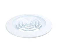 Lapiglo Couvercle de ventilation réglable pour conduit de plafond rond trou mural en plastique ABS avec bouton interrupteur pour maison, bureau, salle de bain, cuisine Blanc