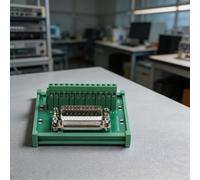 Lapiglo DB25 D-Sub Bornier de rail DIN 25 broches, adaptateur de carte de dérivation mâle vers femelle avec connexions à vis, 07 A 500 V, FR-4 systèmes de contrôle industriels en fibre de verre PCB