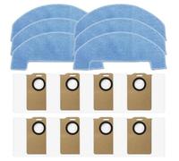 Lapiglo E10 pour aspirateur robot Liectroux M70 Pro, 6 serpillères en microfibre et 8 sacs à poussière, joint solide, accessoires de rechange pour MONSGA MS1 pour MAX