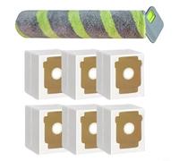 Lapiglo Ensemble d'accessoires de nettoyage pour Roomba Max 705 et 706, brosse à rouleau, sacs à poussière et chiffons pour carrelage et parquet (7 pièces)