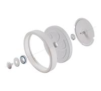 Lapiglo Ensemble de roues de rechange durables avec pare-sable et pneus pour aspirateurs de piscine Polaris 280 480