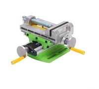 Lapiglo Étau à glissière croisée de 7,6 cm en alliage d'aluminium pour fraiseuse de précision à double axe pour un positionnement précis de la pièce, vert