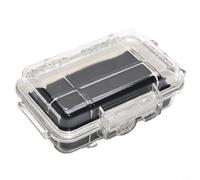 Lapiglo Étui de survie transparent résistant aux chocs et étanche en ABS avec valve de pression pour camping, randonnée, extérieur (S)