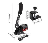 Lapiglo Frein à main USB en alliage d'aluminium avec capteur Hall Racing avec tension réglable, et dérive de jeu pour Logitech G27 G29 G920 T500, fonctionne avec Assetto pour Corsa pour DiRT Rally