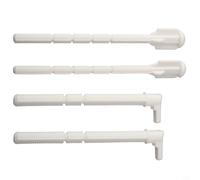 Lapiglo Geberit 241874001 Ensemble de tiges de poussée pour barre de chasse d'eau UP320 avant 2008, compatible avec plaques Sigma01/20/50, 140 mm x 10 mm, ABS blanc