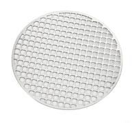 Lapiglo Grille de cuisson en acier inoxydable pour barbecue rond, grille de chauffage uniforme pour camping, randonnée, pique-nique, plaque de cuisson sans barbecue, 26 cm (26 cm)