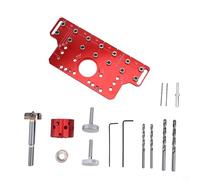 Lapiglo Guide de perçage pour jauge d'étagère avec localisateur de perforateur pour une configuration précise de la distance de trou dans le perçage de porte et de tiroir (type B)