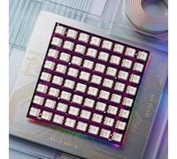 Lapiglo Haute densité pour écran LED RVB 8 x 8, panneau de pixels DotStar 64 bits adressable avec pilote intégré, pour projets compacts carrés et microcontrôleurs de 24,4 mm
