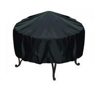 Lapiglo Housse de protection robuste pour barbecue rond - Protection contre la pluie et le soleil - Avec sangles réglables - 77 x 58 cm - Noir (77 x 58 cm)