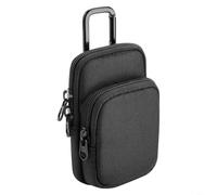 Lapiglo Innioasis Étui de protection fin en nylon pour lecteurs MP3/MP4 - Avec bouton pour l'accès - Housse de rangement résistante aux chocs - 7,2 x 3,6 x 11,7 cm - Noir