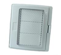 Lapiglo Interrupteur et prise de sonnette d'extérieur étanche IP55, 250 V 16 A, ABS résistant aux intempéries pour installation murale extérieure (YLL-3GS)