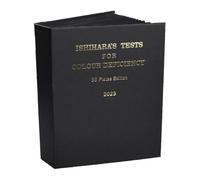 Lapiglo Ishihara - Livre de test d'optométrie édition 2024, 38 plaques de différence de couleur, dépistage de la cécité rouge-vert, album d'examen professionnel de la vision 19 x 148 cm