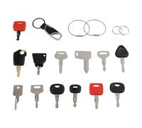 Lapiglo Kit de 13 clés pour pelleteuses, tracteurs et chargeuses sur pneus, construction en métal pour Yanmar pour CAT et Liebherr