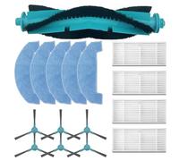Lapiglo Kit de 16 pièces de rechange pour Tesla RoboStar iQ400 Plus, S5 Plus, 2299 avec rouleau principal, brosses latérales, filtres et serpillères