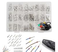 Lapiglo Kit de 340 connecteurs électriques mâles et femelles pour voiture, kit de réparation avec extracteur automobile pour bricolage marin