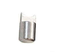 Lapiglo Kit de modification de moulinet de tambour avec tige torsadée demi-lune 37,8 mm lézard pour pièces de rechange en alliage d'aluminium de l'aviation professionnelle - Noir