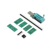 Lapiglo Kit de programmateur CH341A V1.7, 1,8 V à 5 V Conversion de niveau W25Q64 W25Q128 GD25LQ64 et plus, lecture et écriture flash pour puces EEPROM avec pilotes Open Source