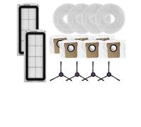 Lapiglo Kit de remplacement pour Airbot L50 Master et JONR pour PRO pour T5 pour Pro, comprend des filtres, des serpillères, des sacs à poussière, des brosses latérales