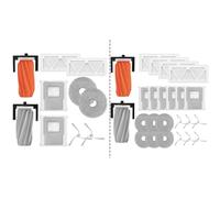 Lapiglo Kit de serpillère avec brosse latérale principale pour ROMO S A P, pièces de rechange avec rouleau et sacs à poussière