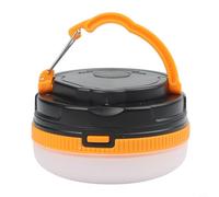 Lapiglo Lanterne solaire LED portable rechargeable par USB, lampe de camping 4 modes, lampe de tente, lampe d'extérieur pour randonnée, gris (jaune)