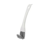 Lapiglo Lot de 10 brosses de nettoyage multifonctions pour barbecue avec tête inclinée pour poêles, éviers et grilles de barbecue Blanc