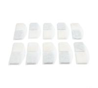 Lapiglo Lot de 10 charbon actif pour fontaine à eau ronde en coton, éléments de rechange pour réduire les odeurs, blanc