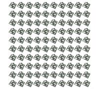 Lapiglo Lot de 100 clips invisibles pour terrasse en acier inoxydable WPC 3 mm 5 mm Écart entre le bois et le plastique composite Installation de sol terrasse (A8MM)