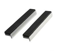 Lapiglo Lot de 2 mâchoires d'étau en alliage d'aluminium avec aimants, en forme de V pour coussinets souples, pince de fraisage et perceuse presse, housses de protection pour pièces hexagonales rondes
