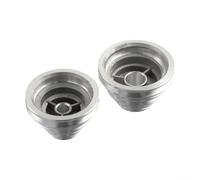 Lapiglo Lot de 2 perceuses à roue de transmission en aluminium, poulie pagode à 5 étapes pour courroie trapézoïdale, entraînement d'arbre moteur, disponible en 14 mm et 22 mm